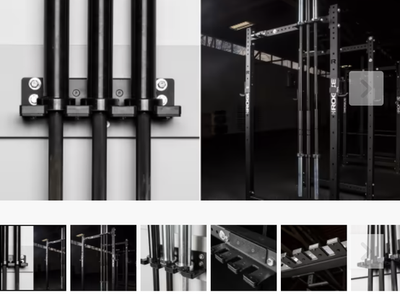 Rogue Vertical 3 Bar Hanger- Rack Mounted 5/8 Monster Lite