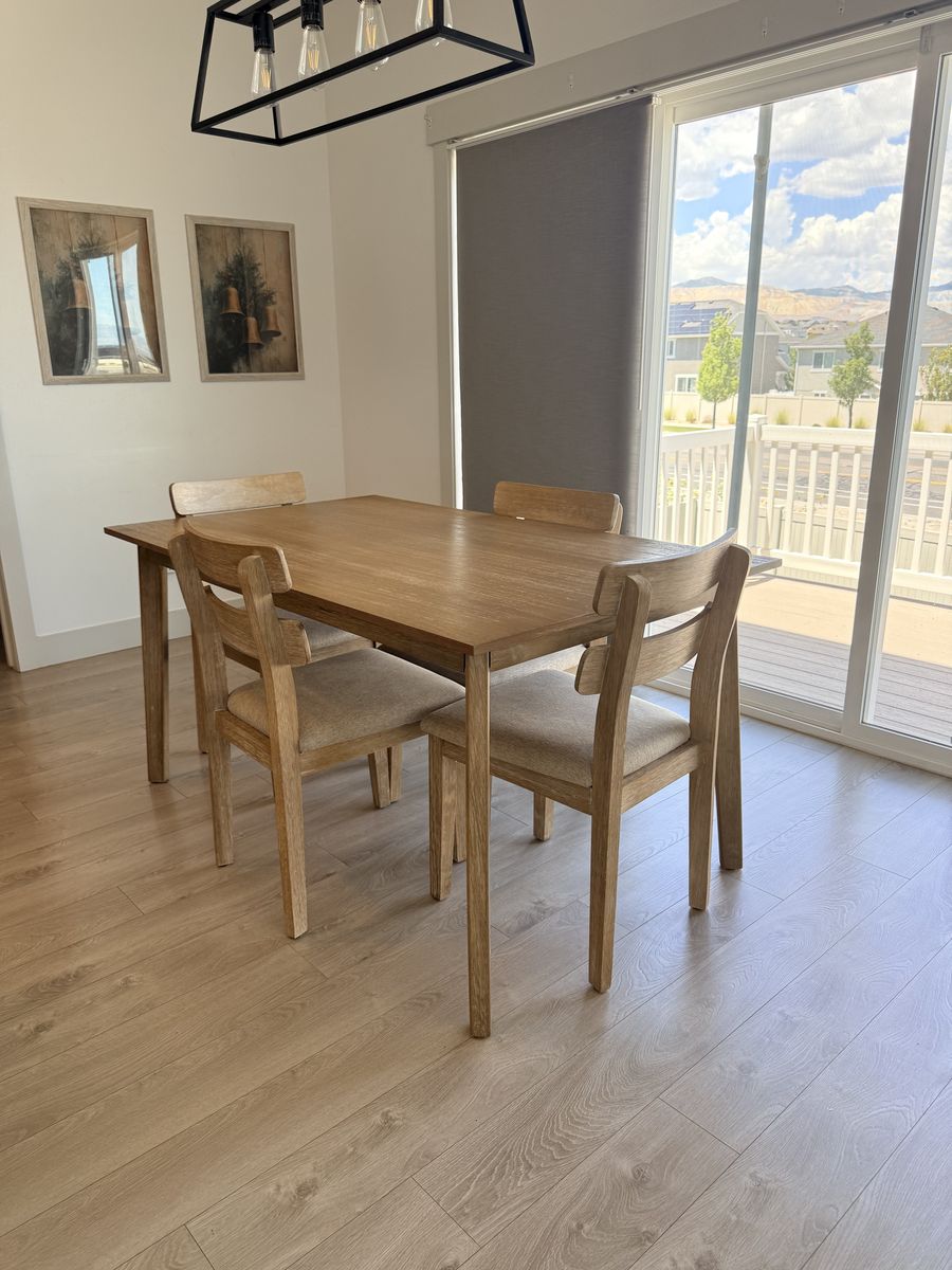 Dining table with 4 chairs