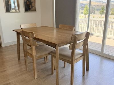 Dining table with 4 chairs
