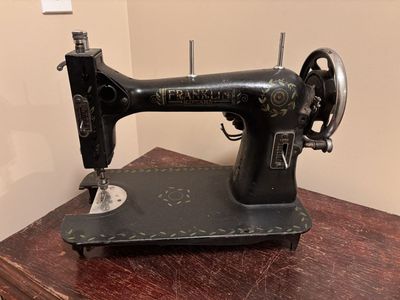 Antique Franklin Sewing Machine and table