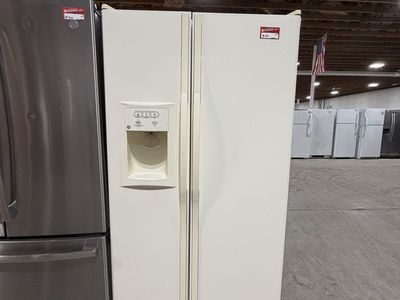 BEST SAVINGS HERE! GE SIDE BY SIDE FRIDGE