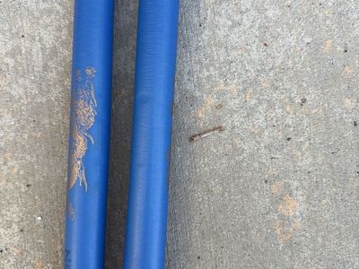 Blue Foam Training Nunchucks with Dragon Print