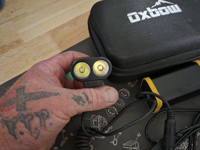 Oxbow Dual-Beam Headlamp with Rechargeable Battery and USB Charging Kit