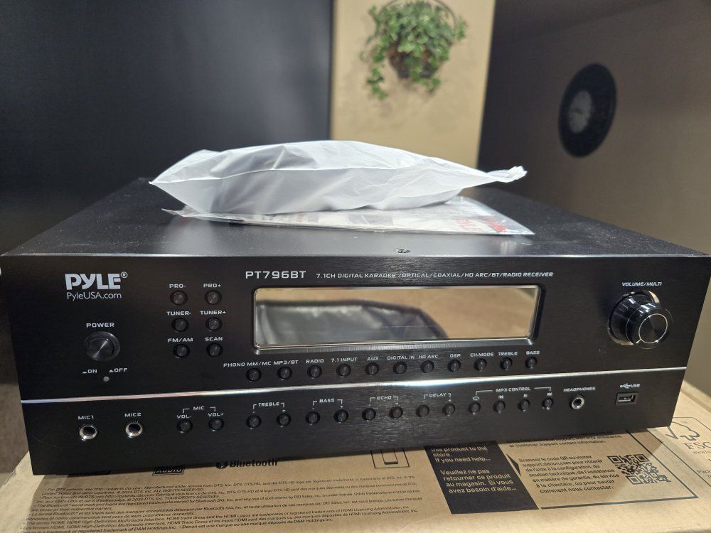 Pyle PT796BT 7.1 Channel Digital Karaoke Bluetooth Home Theater Receiver