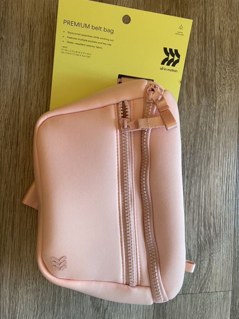 Premium Belt Bag Blush Water-resistant