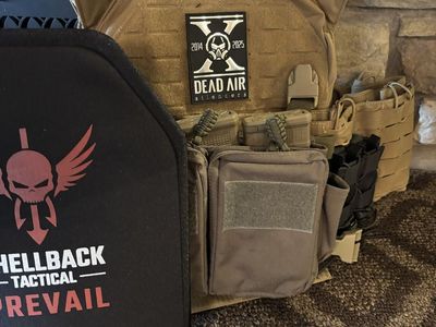 Shellback Tactical Preveil NIJ Level 4 Plate Carrier with Plates, Tan, Excellent Condition