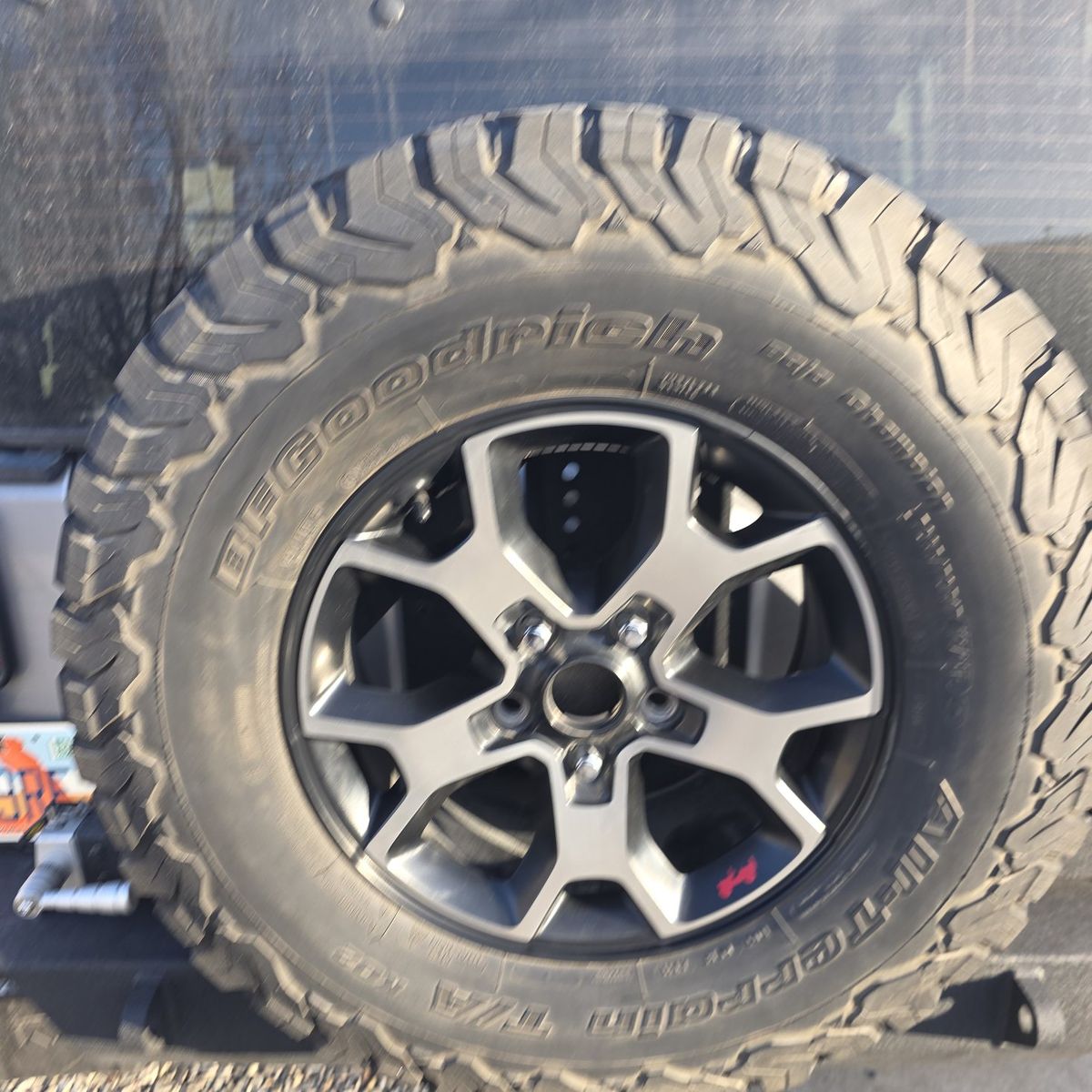 Rubicon spare wheel