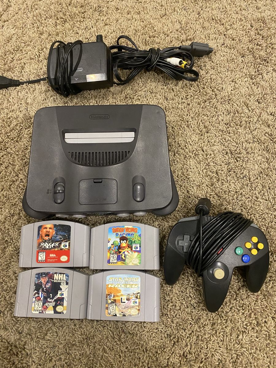 Nintendo 64 and 4 games