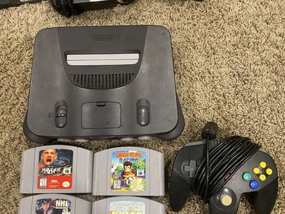 Nintendo 64 and 4 games