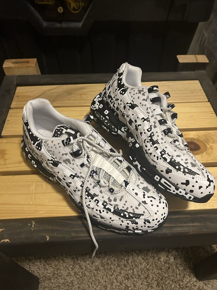 Nike Air Max 95 SP Cav Empt White Black Sneakers Men's Size 10.5 AV0765-100
