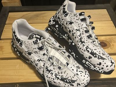 Nike Air Max 95 SP Cav Empt White Black Sneakers Men's Size 10.5 AV0765-100