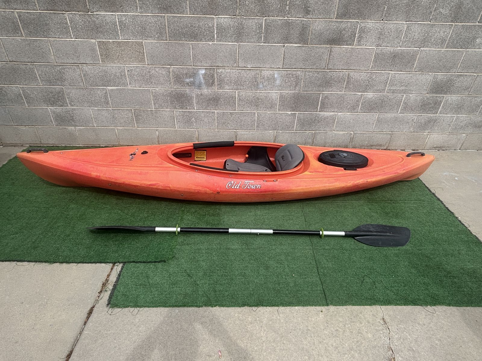 Old Town Heron 11XT Kayak and Dolly