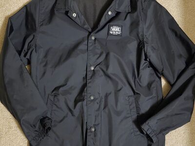 VANS BOYS BUTTON UP JACKET SIZE LARGE
