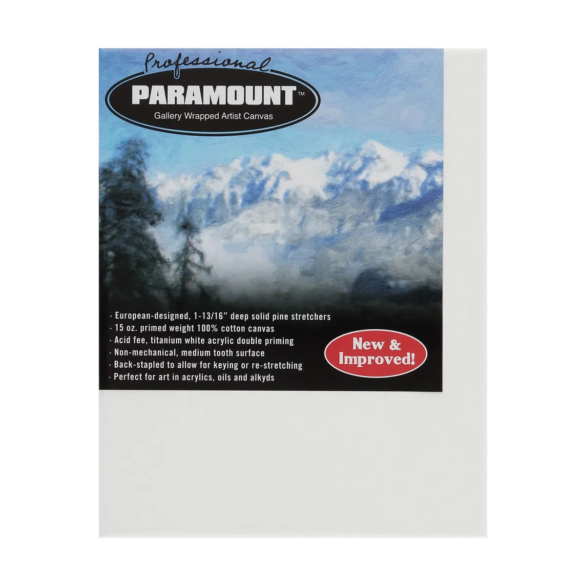 Paramount Pro Gallery Wrap, 48"x60" Stretched Canvas (Box of 3)