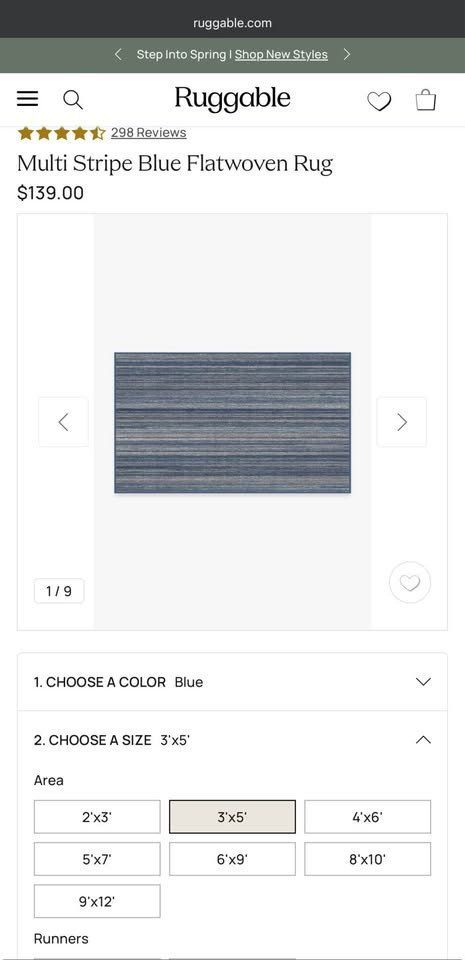 2 Flatwoven rugs
