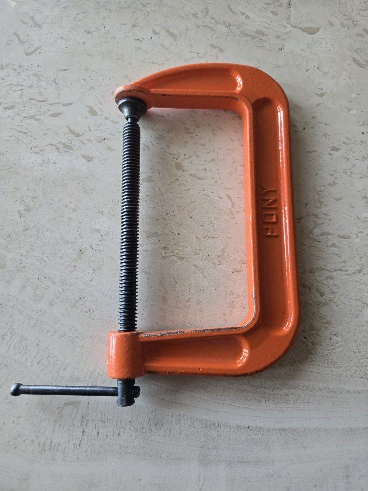 Pony Orange Heavy Duty C-Clamp 6 Inch Deep Throat Woodworking Tool