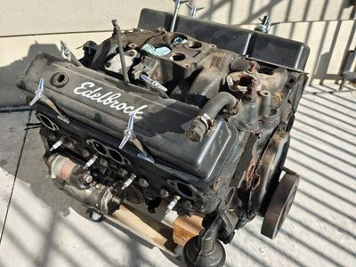Chevy 350 Engine & Parts Bin