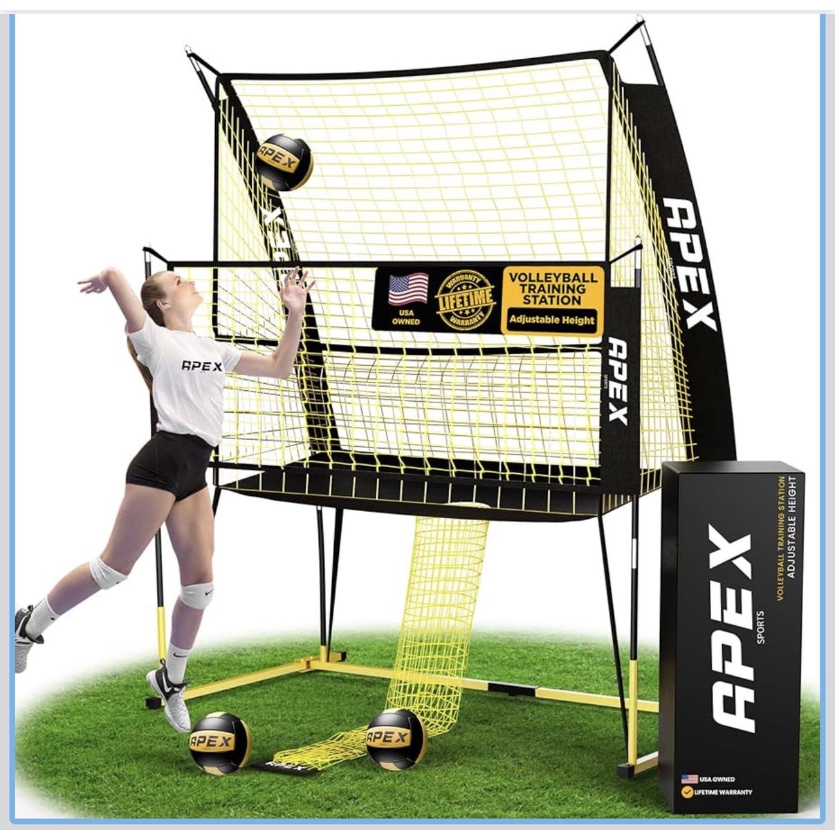 Apex sports volleyball training net