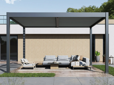 Lugano Louvered Pergola 12 x 14 - 801-624-6790, Sells Online For $4499 Our Price $1495!