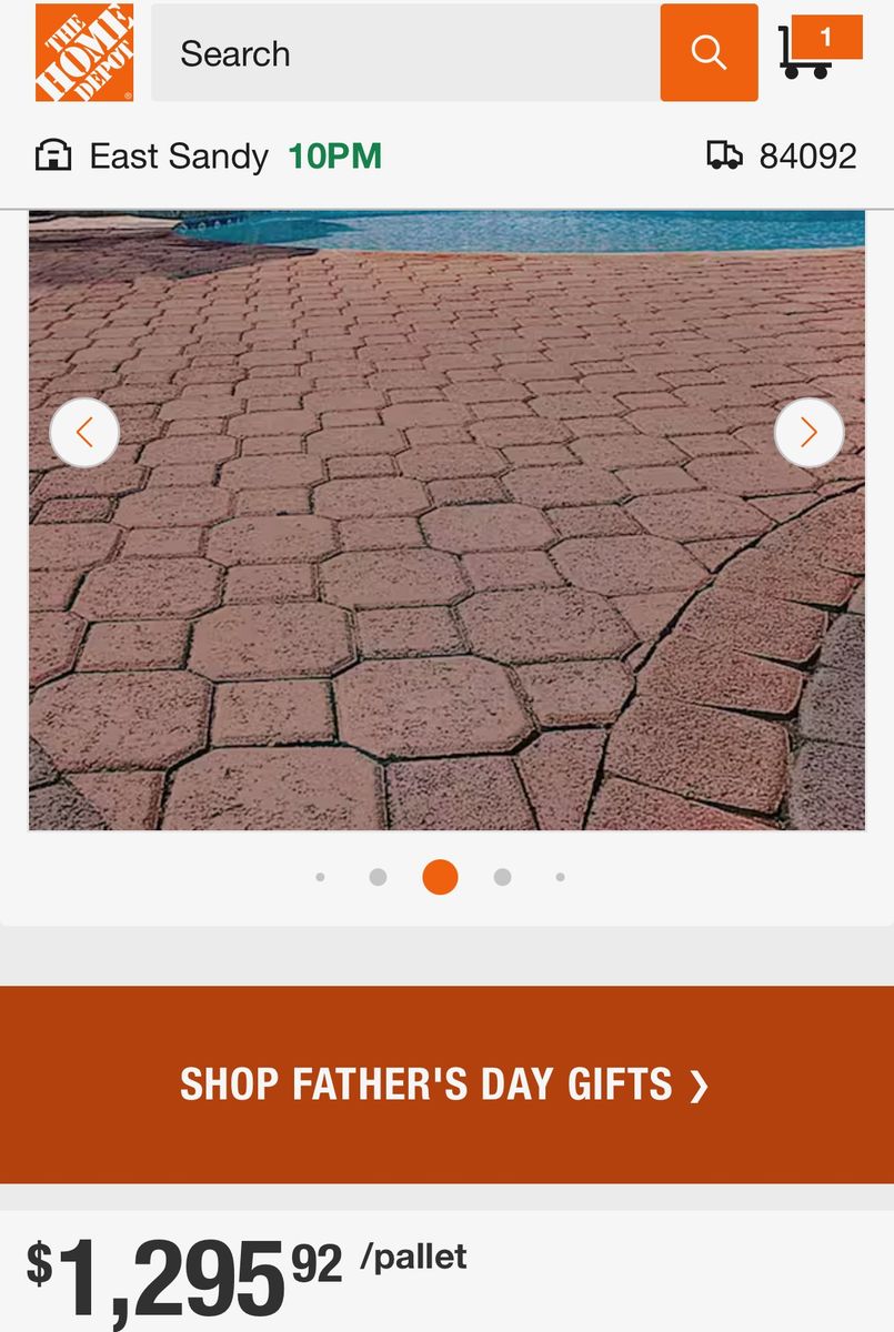 1,100 sq. ft. of High quality PAVERS