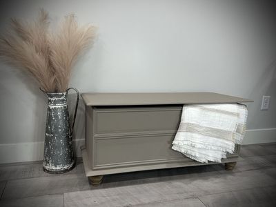 Greige Cedar Chest
