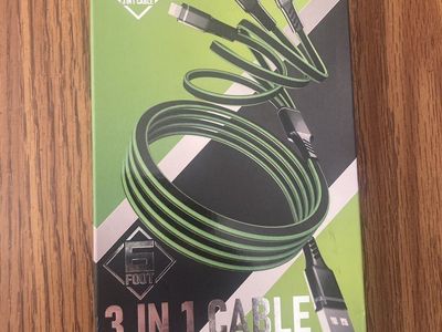 I-Phone And Double USB-C Charging Cable 6 Foot New