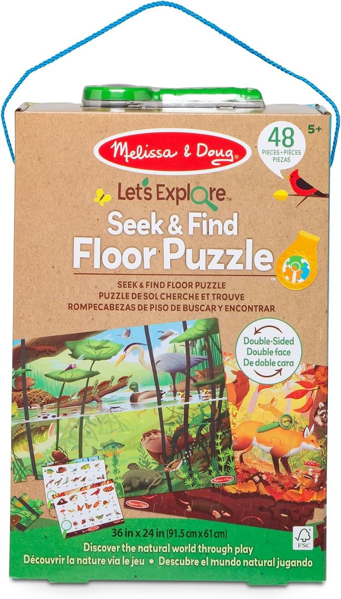 Melissa & Doug "Let's Explore Seek & Find Floor Puzzle" - All Pieces There