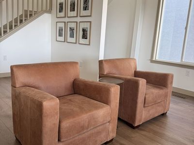 Pottery Barn Ashby Leather Chairs