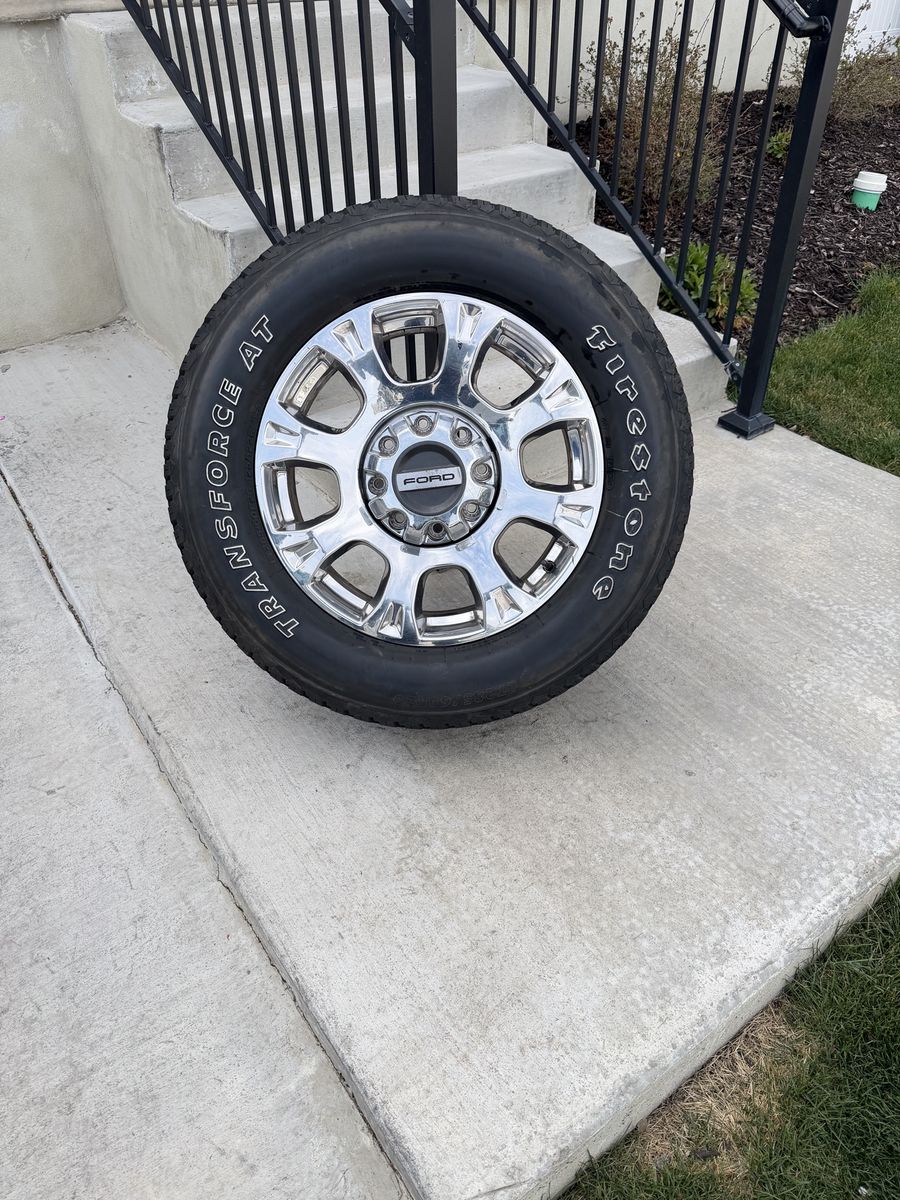Ford F350 Rims and Tires 285/60R20 Firestone