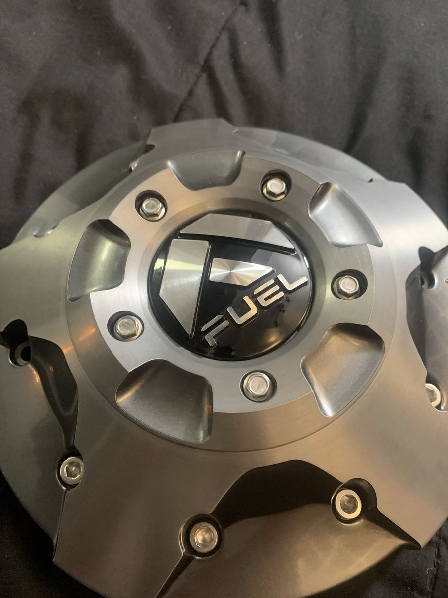 Fuel Off-Road Wheel Center Cap - Black/Silver, Excellent Condition 1005-88FLRT