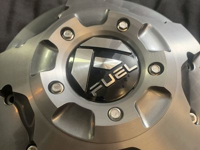 Fuel Off-Road Wheel Center Cap - Black/Silver, Excellent Condition 1005-88FLRT