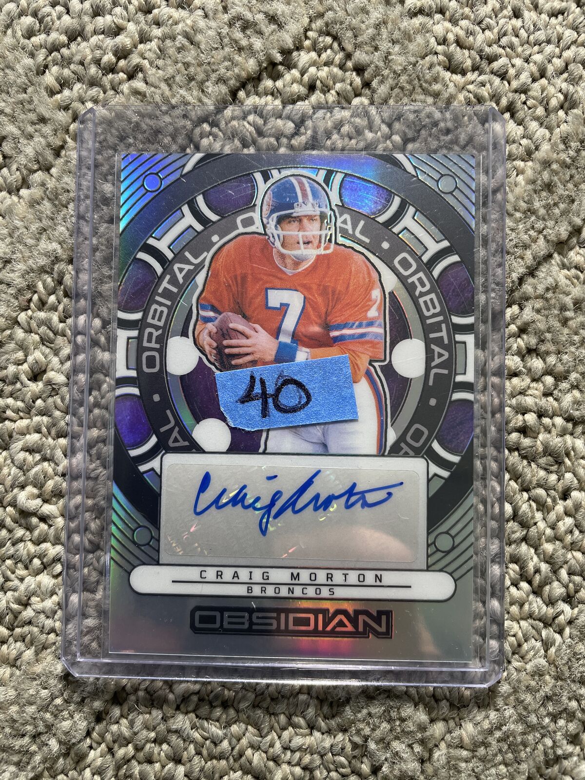 Craig Morton trading card Broncos