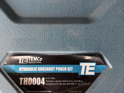 Hydraulic Knockout Punch Set