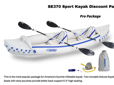 Sea Eagle SE-370 2 person inflatible kayak