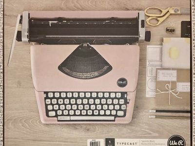 Brand New! We R Memory Keepers Typecast Typewriter - Blush Pink
