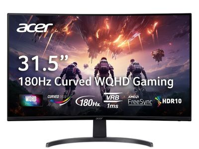 Acer Nitro EDB323QU S3 31.5" WQHD Curved Gaming Monitor 180Hz 1ms