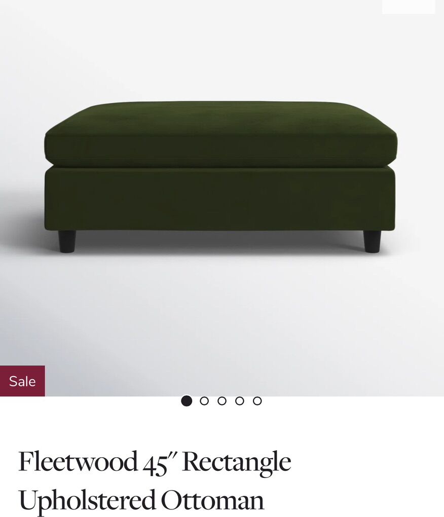 Rectangle Ottoman (BRAND NEW)
