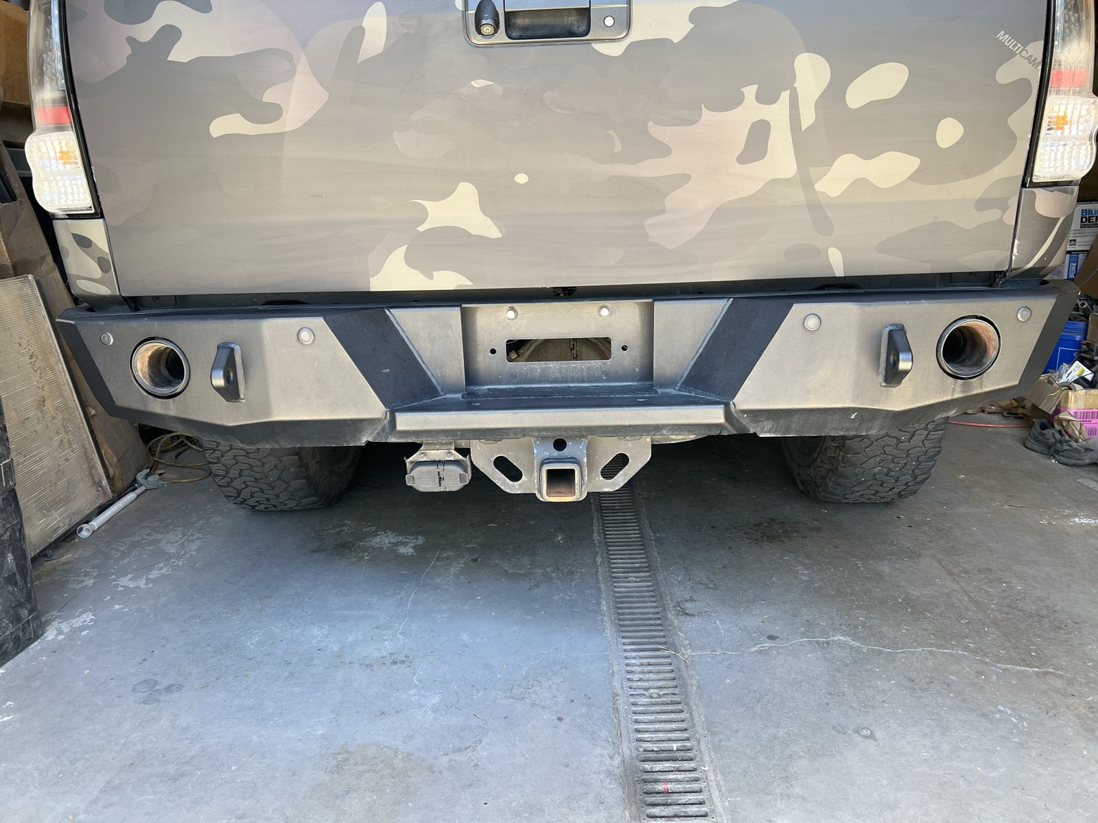 2007-14 Toyota Tundra Demelo Offroad Rear Bumper and Dual Magnaflow Exhaust System