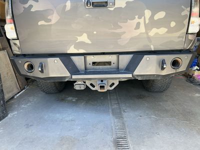2007-14 Toyota Tundra Demelo Offroad Rear Bumper and Dual Magnaflow Exhaust System