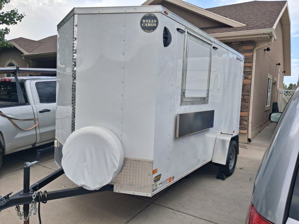 Custom Built 2024 Enclosed Cargo Trailer - 12ft, Concession ready