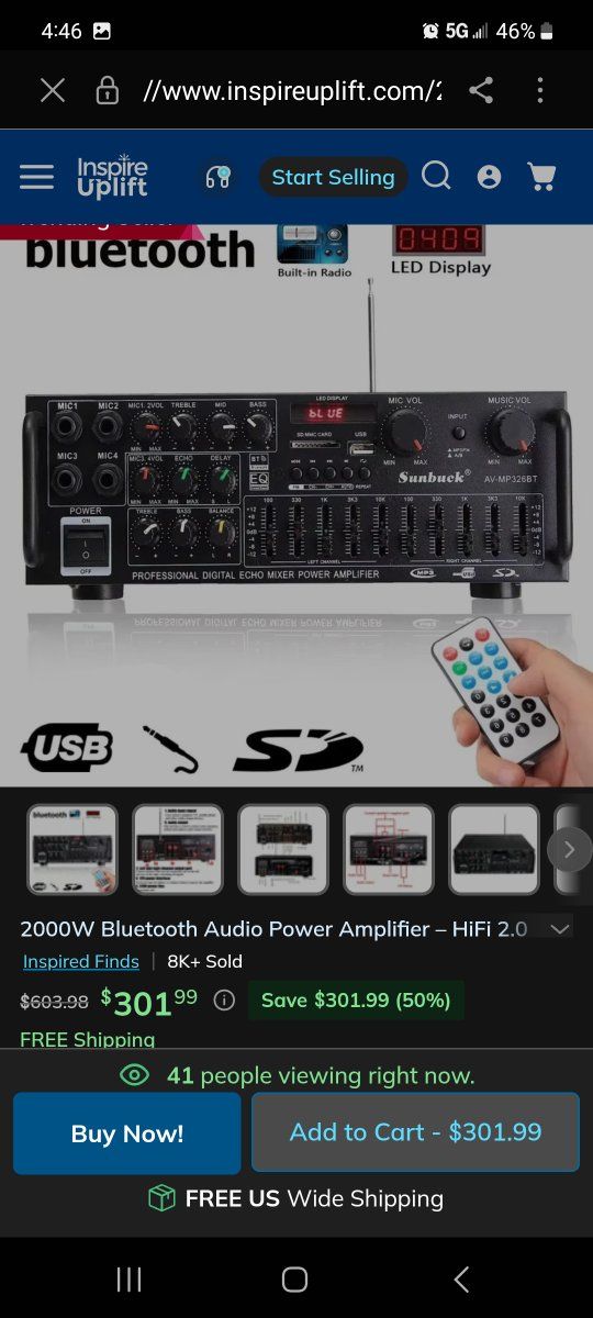 New Amplifier Mp326bt