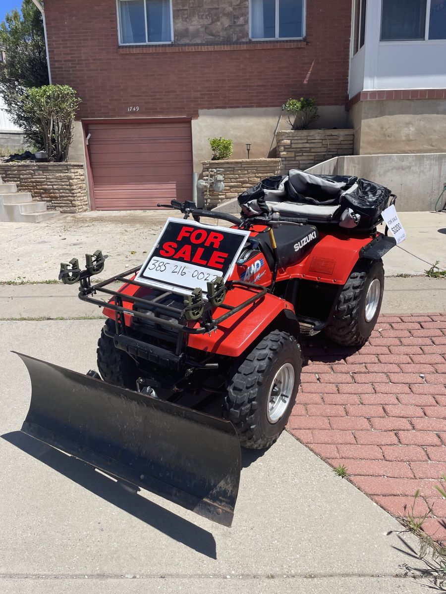 Quad 4 wheeler $3200 with snow plow attachment.  Located in Salt Lake City.