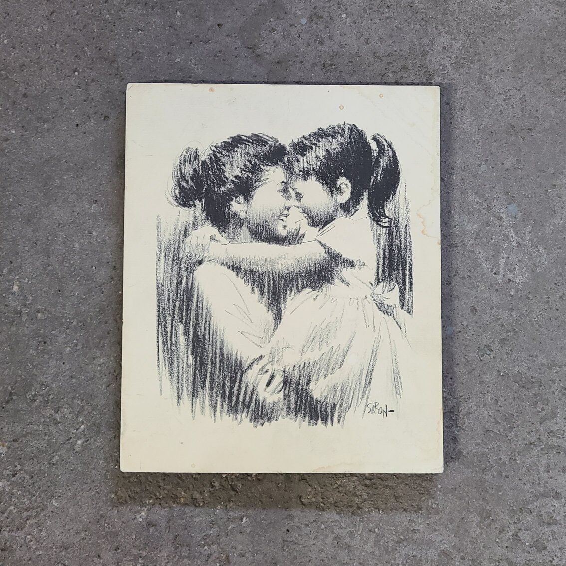 Mother Daughter Sketch