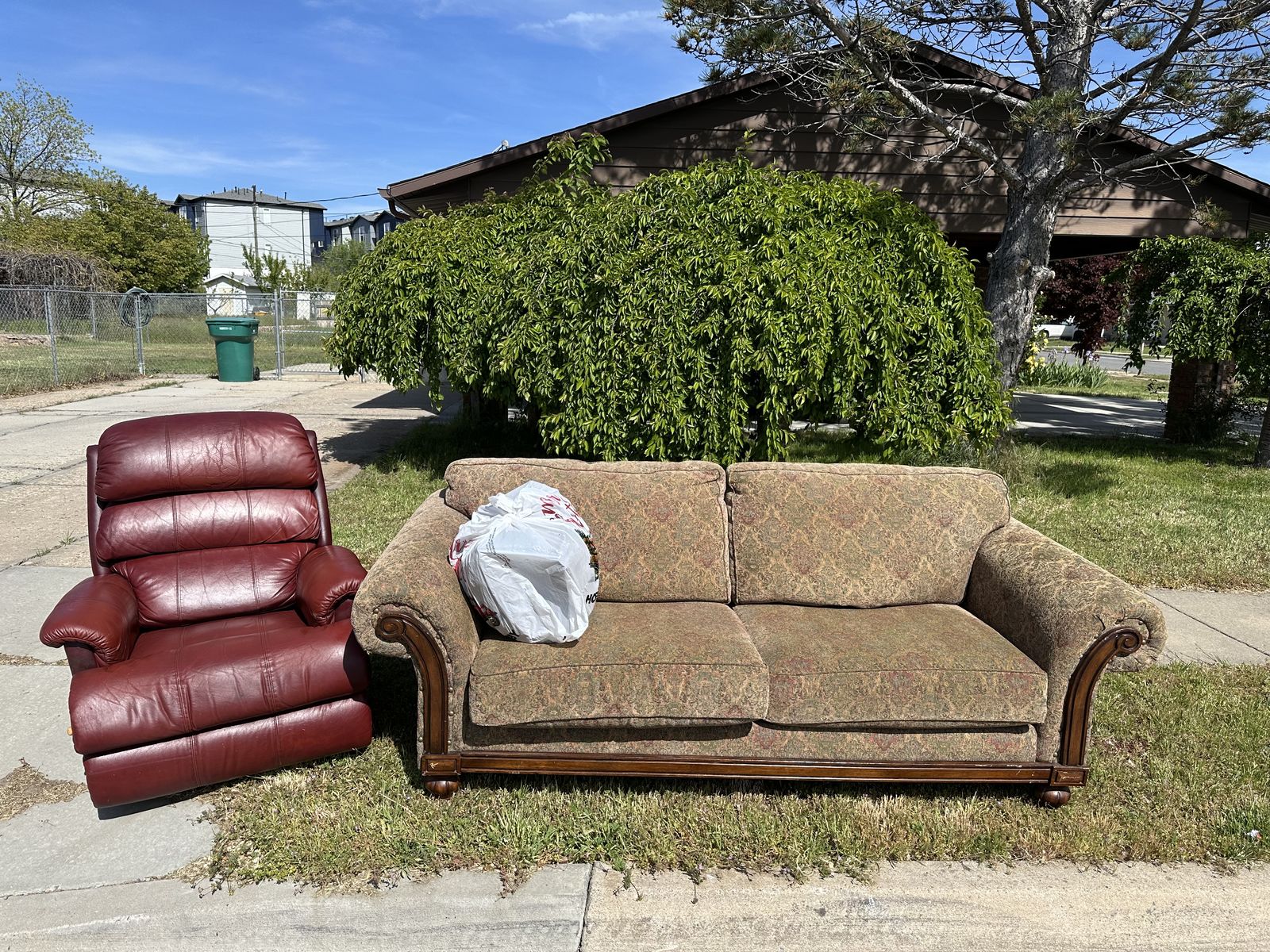 Sofa and chair