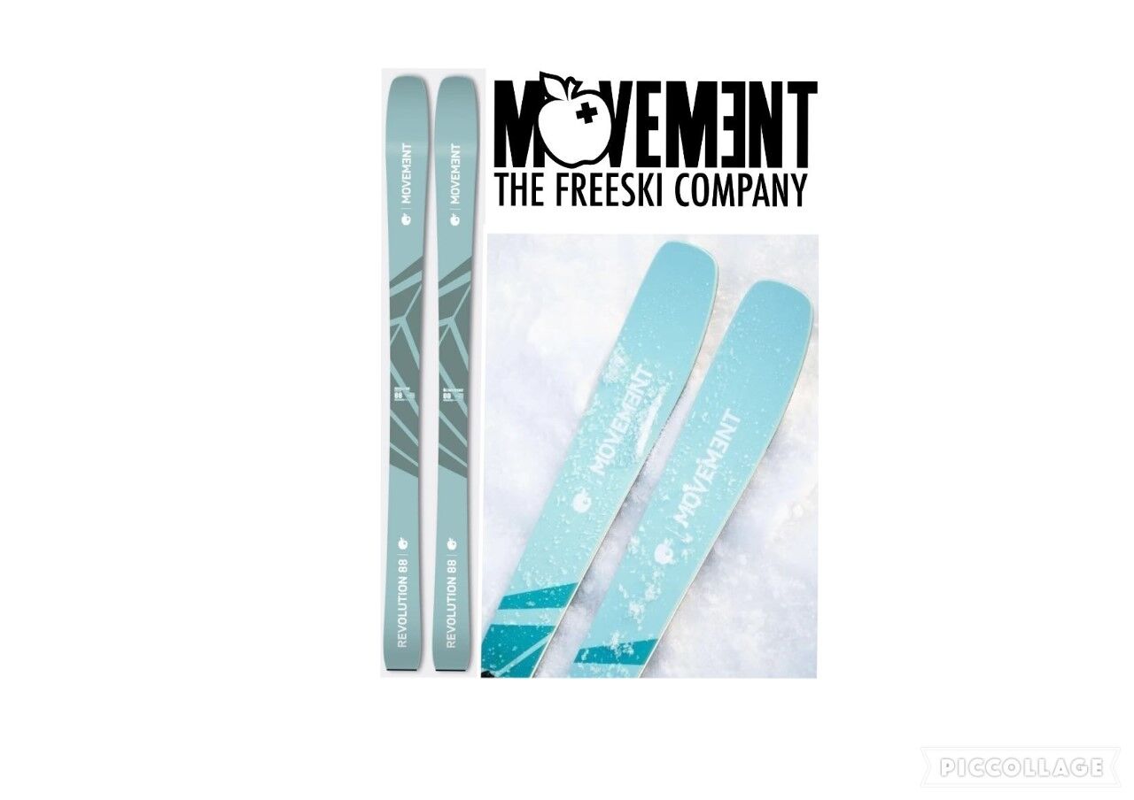 new swiss 24/25 MOVEMENT Revolution 88 Womens all mountain in bounds resort skis tip rocker 173 cm