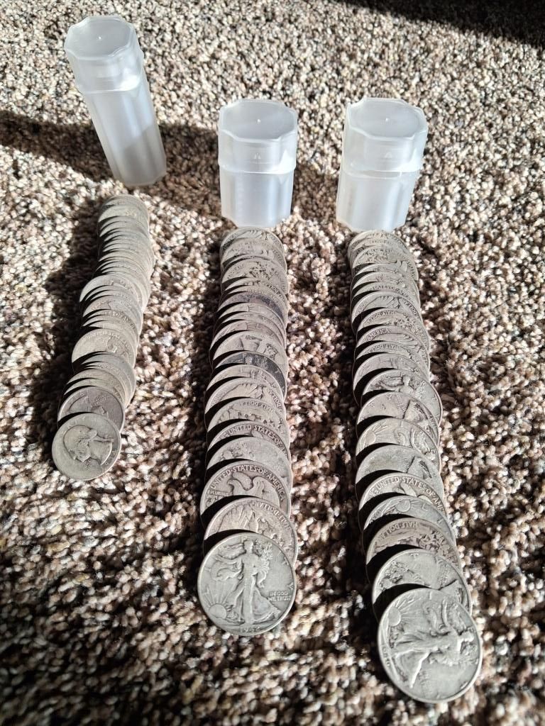 Constitutional 90% silver coins below melt
