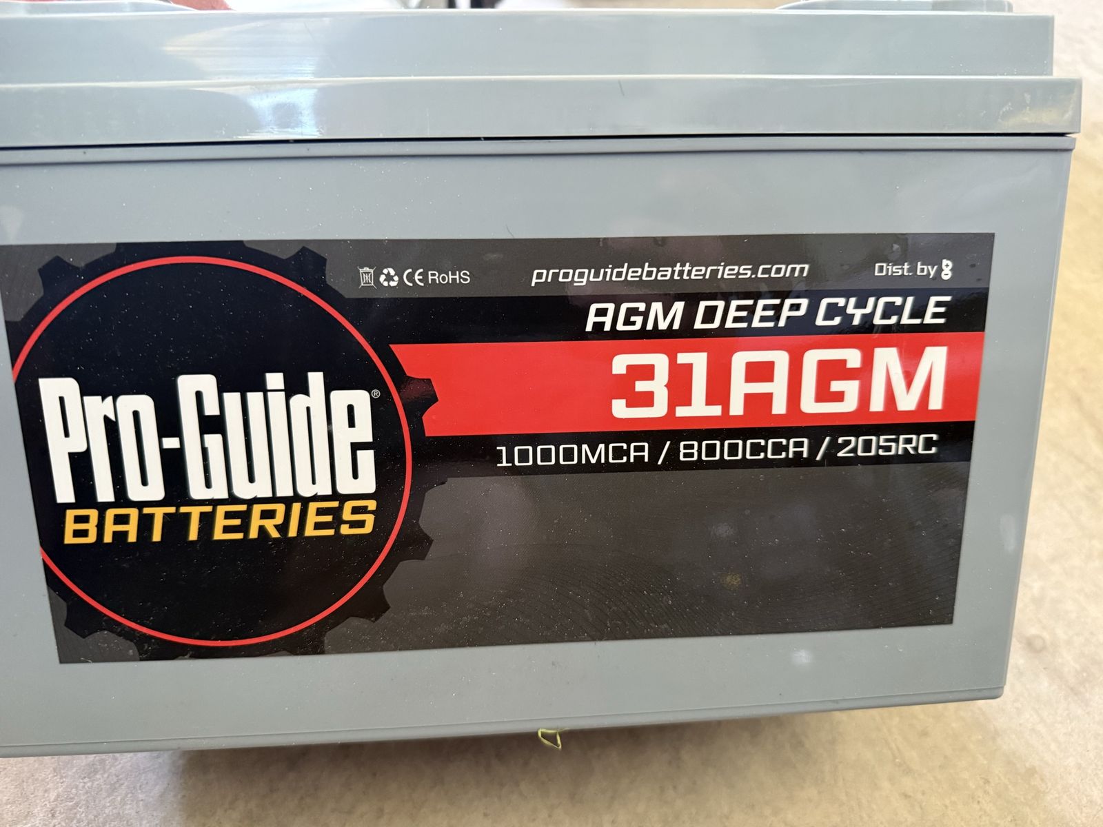 Pro Guide 31AGM Deep Cycle 12v Battery