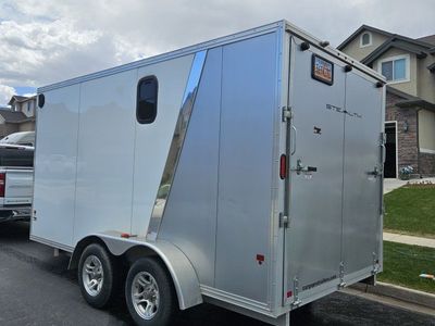 2016 ALCOM 7X14 Stealth Cargo / Enclosed Trail full aluminum
