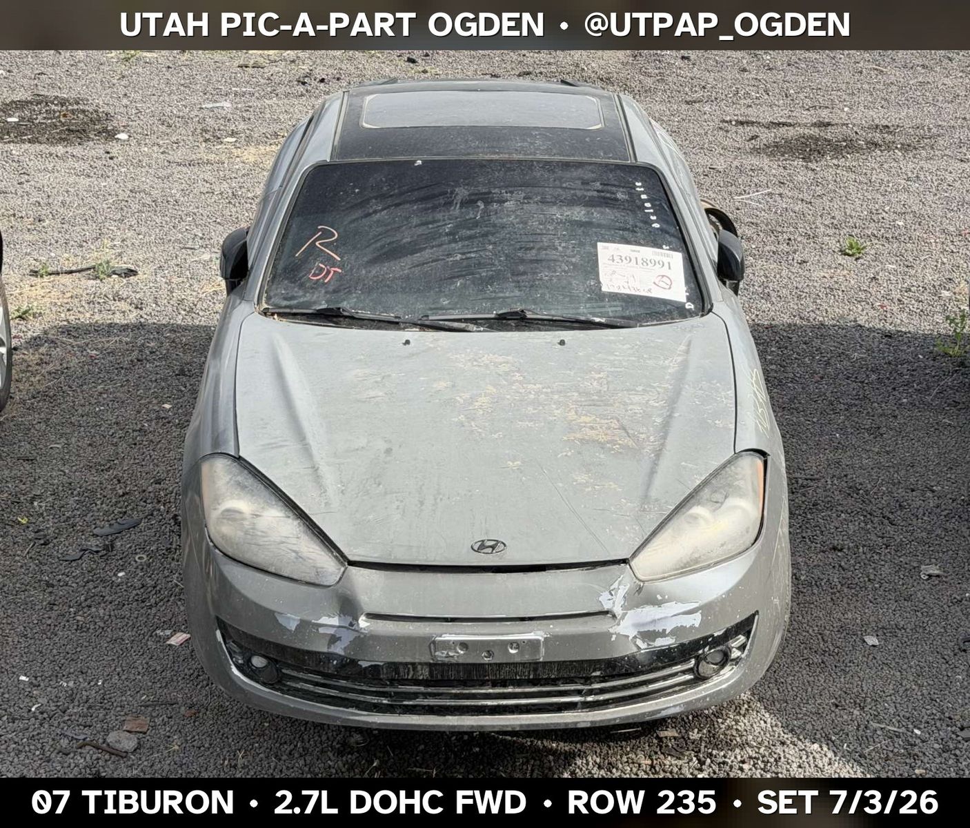 2007 Hyundai Tiburon Parts - UTPAP Ogden