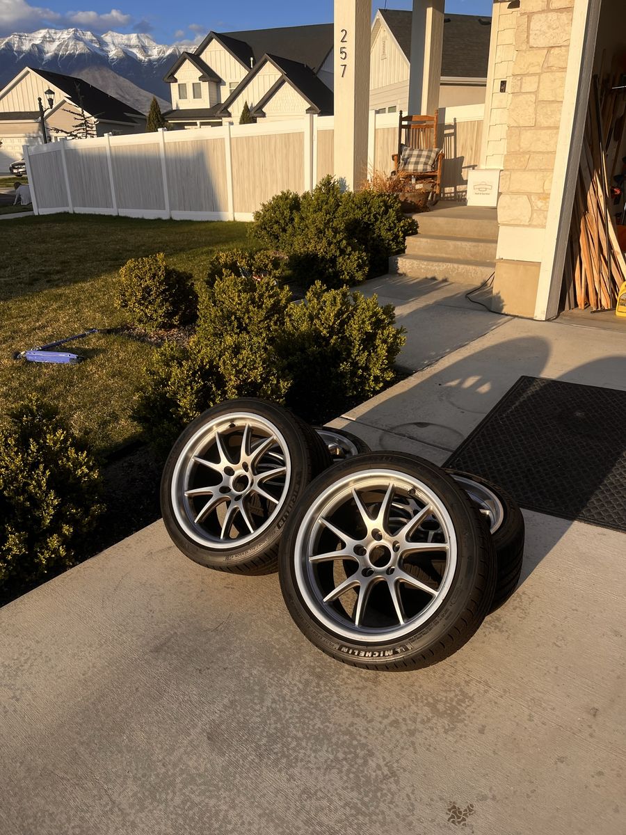 Set of Apex FL-5 Wheels + Michelin Pilot Sport 4